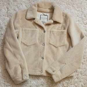 Bagatelle Cream Fuzzy Jacket